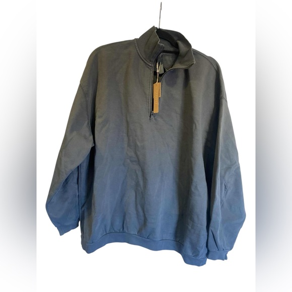 NEW SKIMS boyfriend fleece oversized Half-Zip pullover - Picture 4 of 9